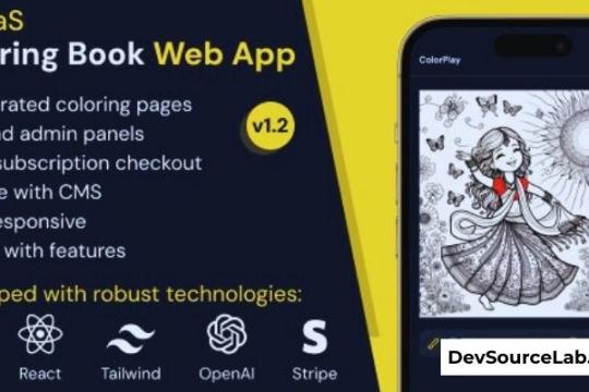 ColorPlay v1.1 - AI SaaS Coloring Book Web App