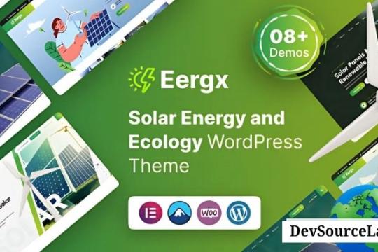 Eergx v1.0 - Ecology & Solar Energy WordPress Theme