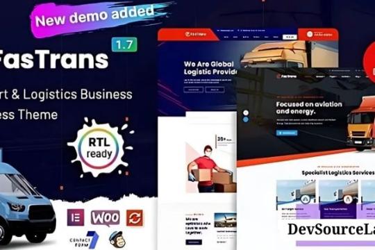 Fastrans v2.7 - Logistics & Transportation WordPress Theme