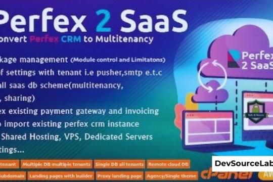 Perfex CRM SaaS Module v0.3.3 - Transform Your Perfex CRM into a Powerful Multi-Tenancy Solution