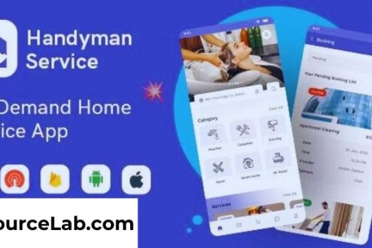 Handyman Service v10.5.2 - Flutter On-Demand Home Services App with Complete Solution