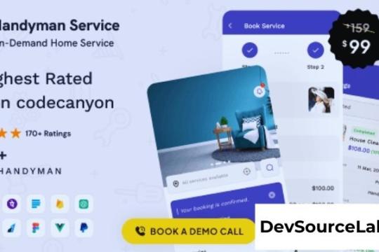 Handyman Service v11.5.3 - On-Demand Home Service Flutter App with Complete Solution + ChatGPT