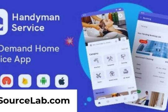 Handyman Service v11.7.2 - Flutter On-Demand Home Services App with Complete Solution