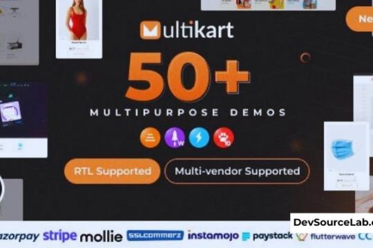 Multikart v1.0 - Single or Multivendor eCommerce with React Next JS & Laravel REST API